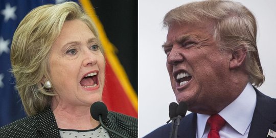 Lima perang hujatan Hillary vs Trump dalam kampanye pemilu AS