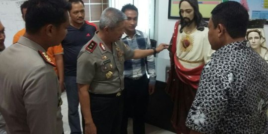 Cerita anak koster sakit hati, rusak patung Yesus dan Bunda Maria