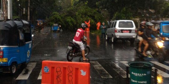 Hujan lebat, banjir, macet hingga pohon tumbang terjadi di Jakarta