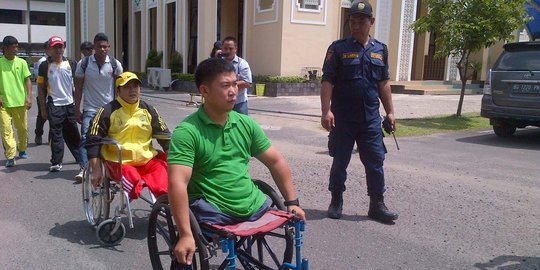 Perjuangkan nasib, para atlet disabilitas Sumsel datangi DPRD