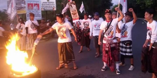 Marak demo bakar ban di Bali, 150 wisatawan Jepang batal liburan