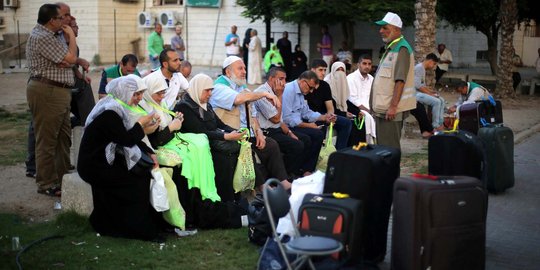 Suka duka calon jemaah haji Palestina menuju Tanah Suci