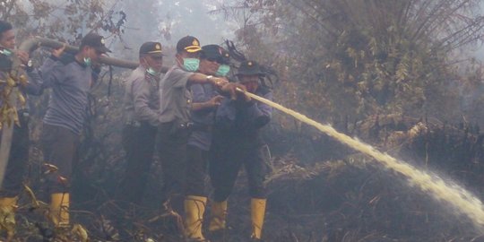 Polisi buru pelaku pembakaran lahan ratusan hektare milik PT APSL