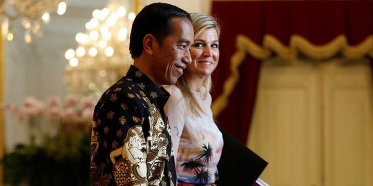 Sambutan Jokowi terima Ratu Belanda di Istana Presiden