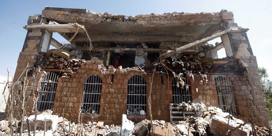 Kehancuran Yaman usai dibombardir koalisi Saudi
