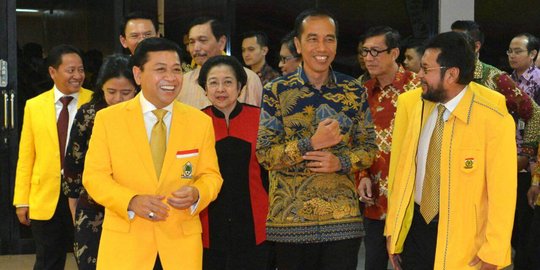 Reaksi keras Gerindra, Golkar dukung Jokowi di Pilpres 2019