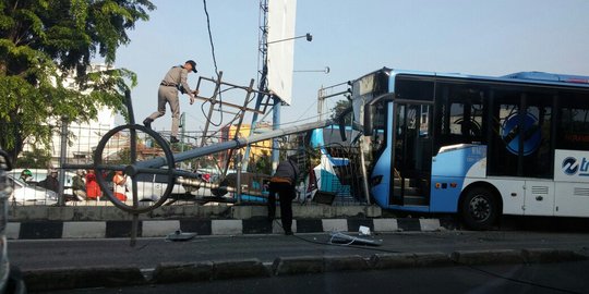 Tak ada korban jiwa dalam kecelakaan Transjakarta di Gunung Sahari