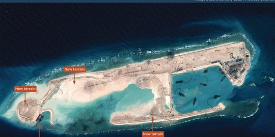 China diduga kembali bangun pulau buatan di Laut China Selatan