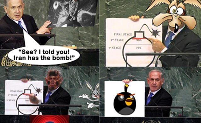 pengguna internet mengejek benjamin netanyahu sebab terlalu takut pada program nuklir iran