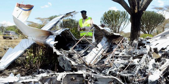 Pesawat ringan jatuh di Kenya, 1 tewas dan 5 luka-luka