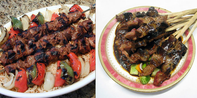 shish kebab sate kambing