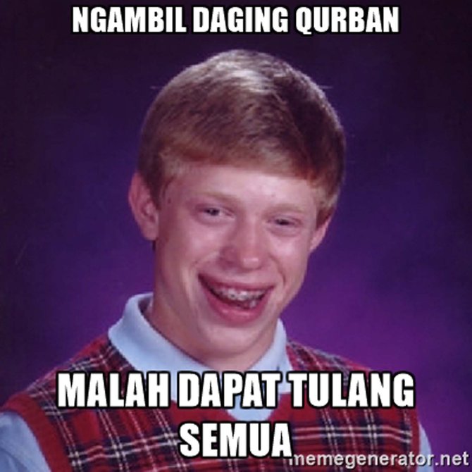 Meme lucu bagi bagi daging kurban kocak ban