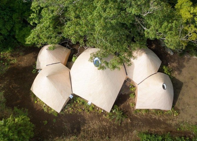 rumah tenda di tengah hutan karya issei suma