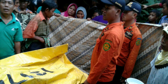 Main di bawah jembatan Sungai Caban, bocah 10 tahun tewas tenggelam