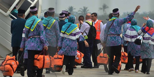 Kloter pertama jemaah haji asal Tegal tiba di Solo malam ini