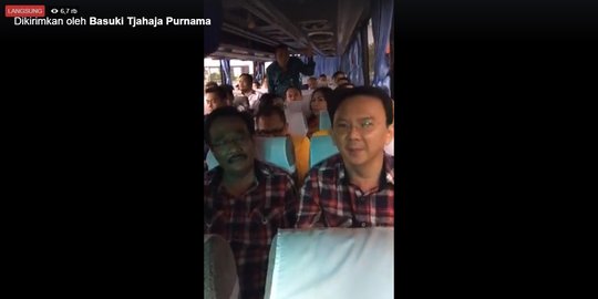 Daftar ke KPU, Ahok gunakan fasilitas live streaming di Facebook