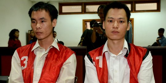 Wajah pasrah dua penyelundup sabu asal China divonis mati PN Jakbar