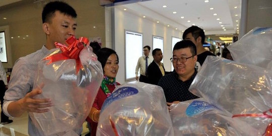 Udara bersih dijual di China, harganya Rp 2 ribu per kantong