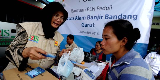 Korban banjir bandang Garut mulai padati posko kesehatan gratis