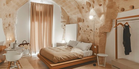 Mengintip mewahnya hotel gua di Matera, Italia