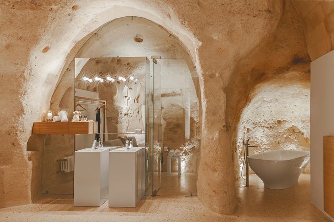 la dimora di metello hotel di dalam gua matera italia