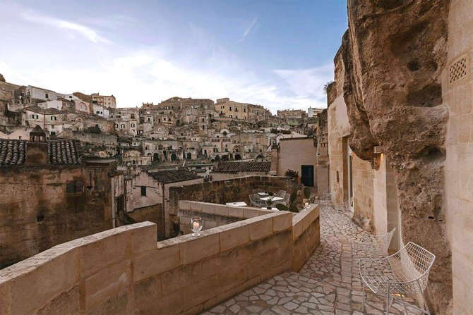 la dimora di metello hotel di dalam gua matera italia
