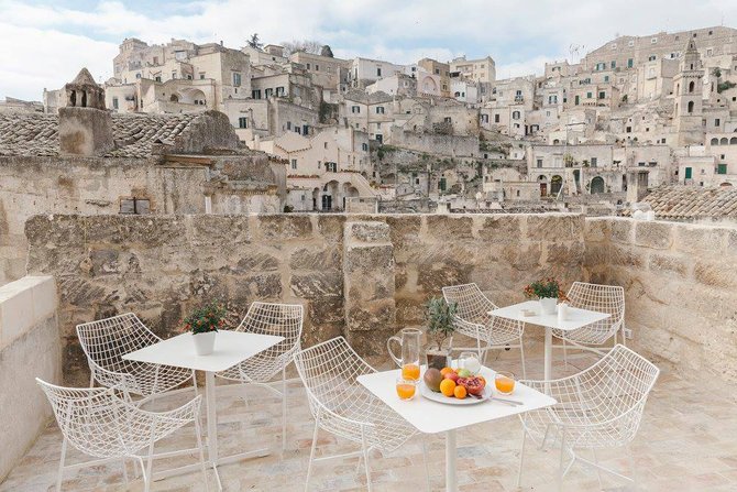 la dimora di metello hotel di dalam gua matera italia