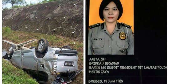 Diduga mengantuk, polwan tewas terperosok ke selokan di Tol Cipali