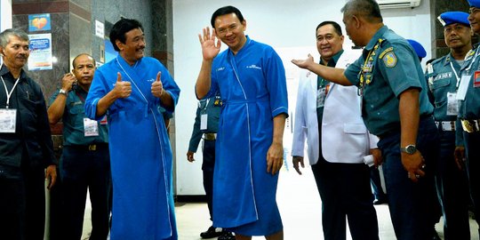 Tes kesehatan, Ahok sebut Anies dan Agus teman bukan lawan