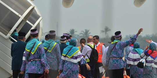 Pesawat jet tergelincir di Halim,jadwal terbang jemaah haji tertunda