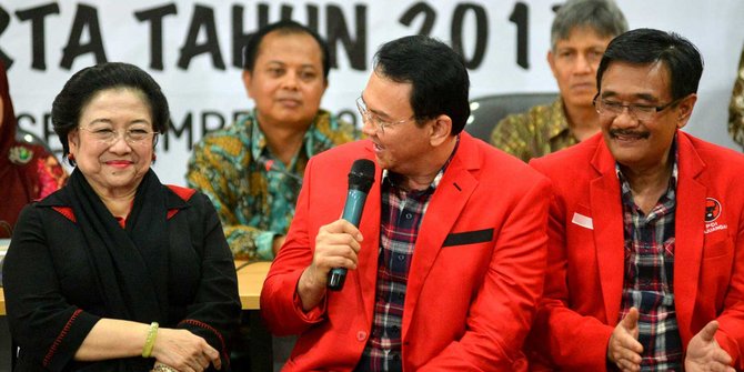 Hasil gambar untuk ahok dan megawati