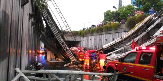 JPO Pasar Minggu roboh, Polda Metro bakal segera panggil Dishub DKI