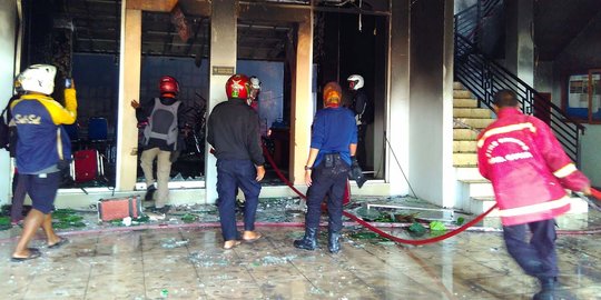 Polisi tak memprediksi terjadi demo berujung pembakaran DPRD Gowa