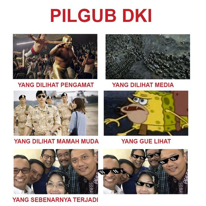 meme selfie pilgub dki