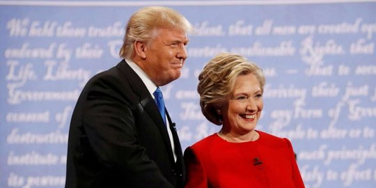 Hillary dan Trump saling tuding masalah Timur Tengah dan ekonomi AS