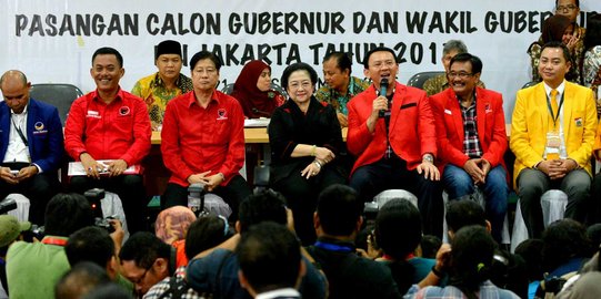 Pertemuan 4 parpol pendukung Ahok-Djarot bahas tim pemenangan batal