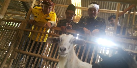 Dedi Mulyadi lantik pengurus Golkar Kota Bekasi di kandang kambing