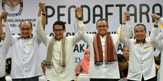 5 Unsur tim pemenangan Anies-Sandi sepakat pegang pakta integritas