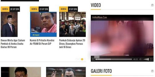 Muncul video porno durasi 49 menit di situs resmi DPRD Sidoarjo