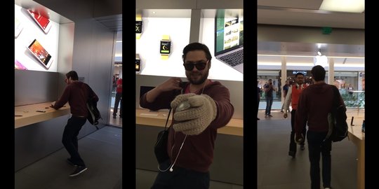 [Video] Masuk toko Apple, pria ini hancurkan belasan iPhone
