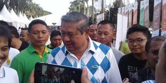 Agus Yudhoyono: Senang rasanya bisa olahraga bareng dengan keluarga