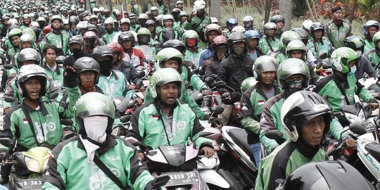 Jeritan pengendara GO-JEK, dibutuhkan warga tapi ditindas manajemen