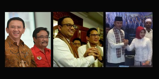 LSI: Anies dan Agus bergabung Ahok kalah