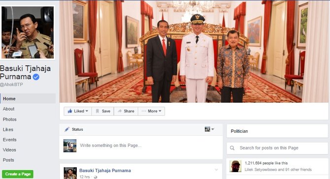 akun media sosial cagub dki