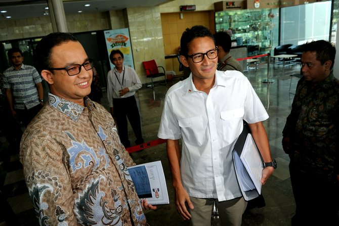 anies sandiaga menyerahkan lhkpn