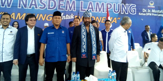 Libatkan 5016 orang, pelantikan DPW NasDem Lampung masuk MURI