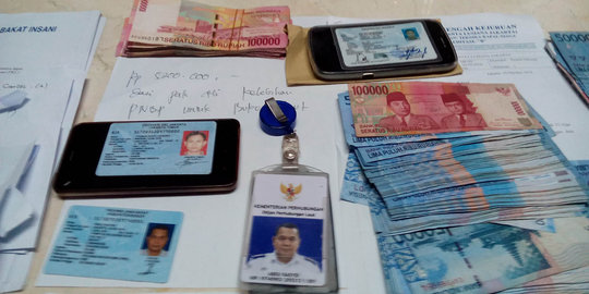 Ini deretan barang bukti hasil OTT Polri di Kemenhub