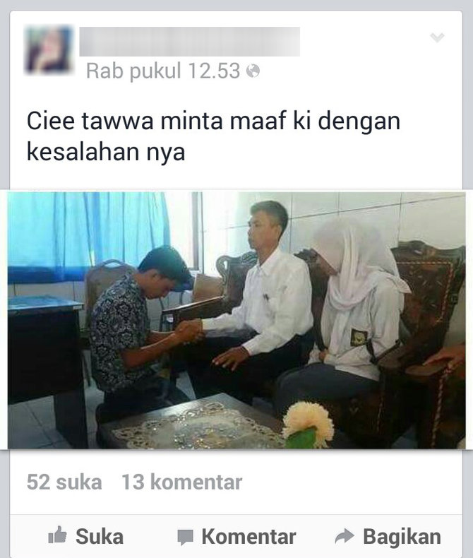 siswa as dan ki minta maaf ke guru