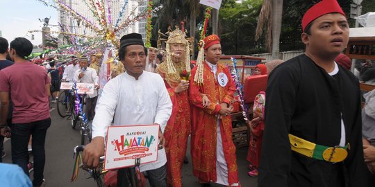 Kemeriahan pesta Hajatan Bank DKI di Bundaran HI