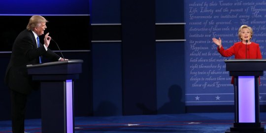 Tiga pekan jelang pemilu AS, Clinton unggul 11 poin dari Trump